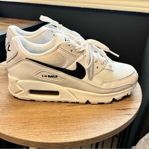 Nike Air Max White and Black Sneakers